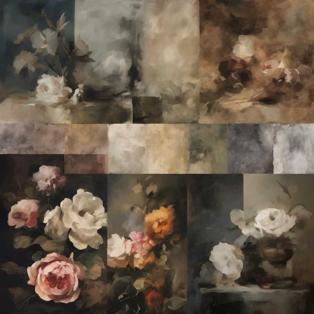 Καλλιτεχνικές αναλύσεις και ιστορικό πλαίσιο σε πίνακες ζωγραφικής με ανθογραφική θεματολογία.